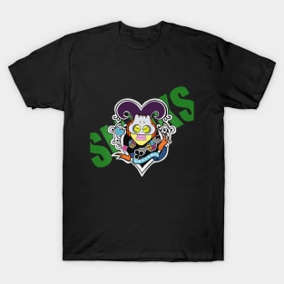 Dope Slluks card with heart illustration T-Shirt